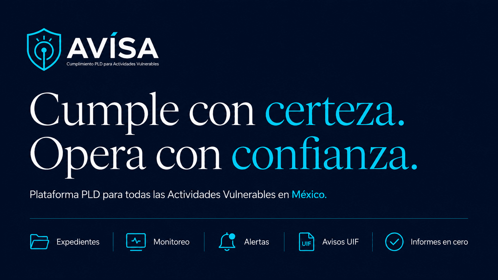 AVÍSA — Tu sistema de cumplimiento PLD